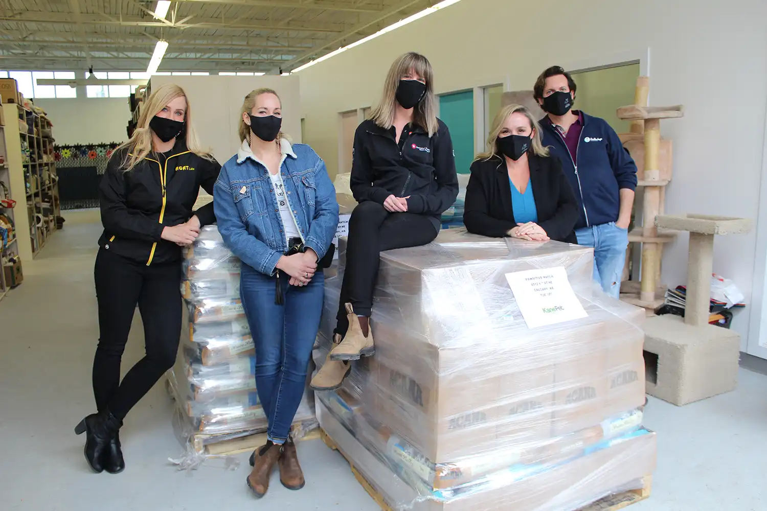 AGAT Foundation partners with community organizations to deliver food and supplies to Calgary animal shelters during the COVID-19 pandemic.