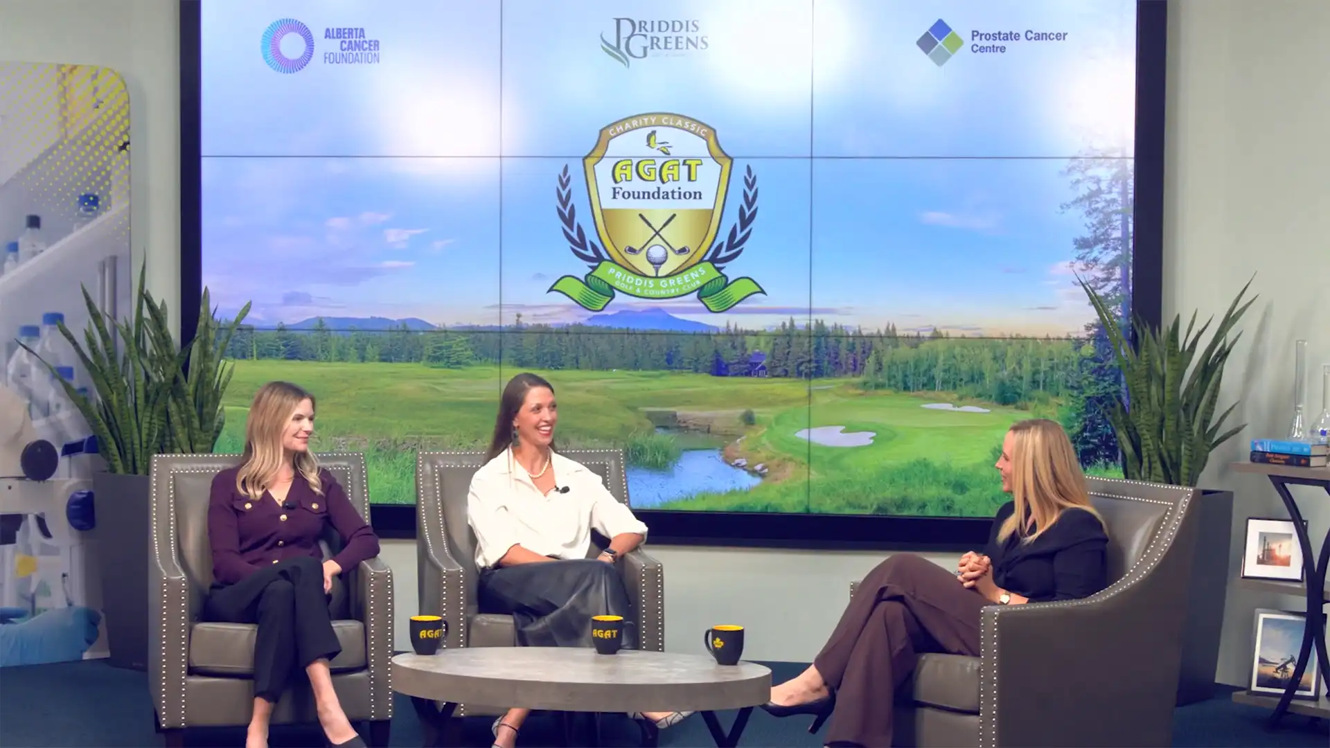 Le jury de l'AGAT Foundation Drive for Hope 2025 avec des représentants de l'Alberta Cancer Foundation et du Prostate Cancer Centre.